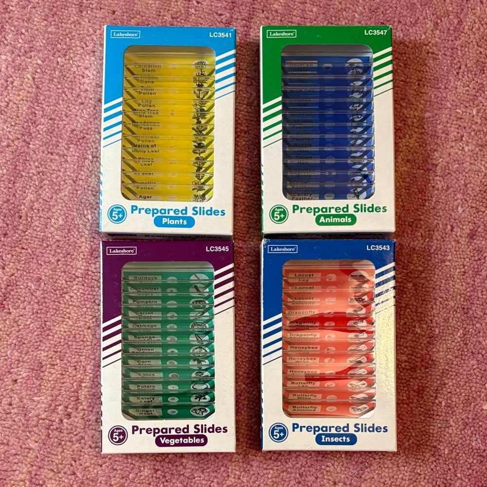 Lakeshore Prepared Slides Set Complete Set | homeschool science microscope